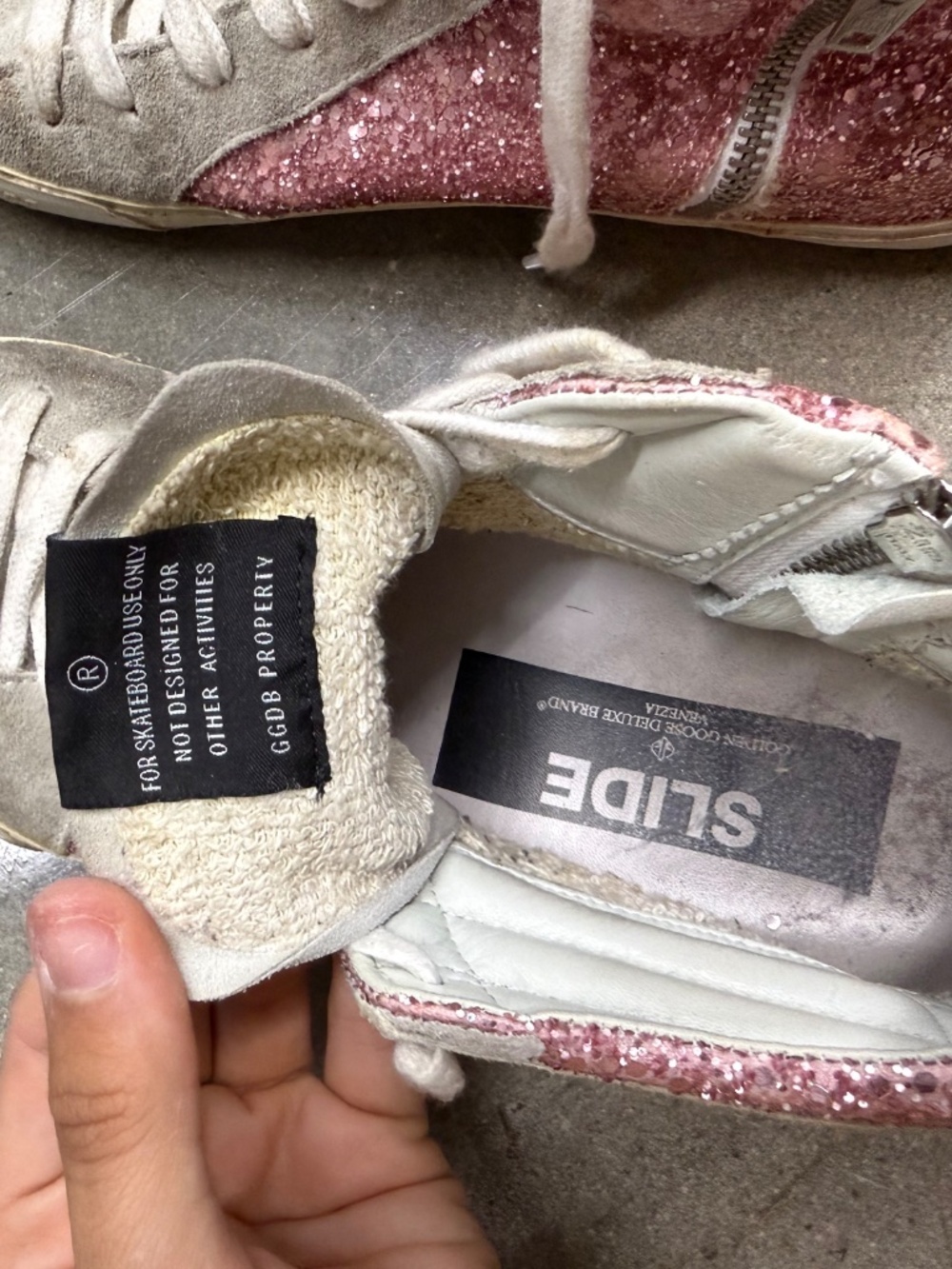 Barely worn pink glitter Golden Goose - Picture 5 of 5